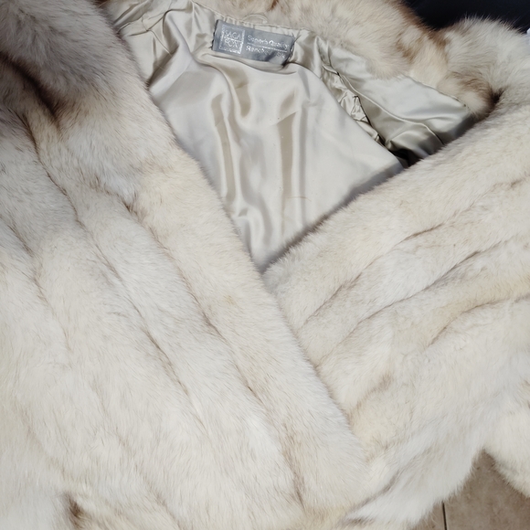 Saga Furs Plush Tan Teddy Jacket - Picture 3 of 5